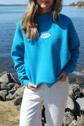 Classic Lucky Oversized Mock Neck-Marlin Blue (PRE-ORDER)